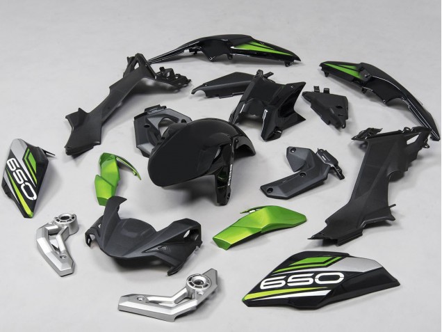 2017-2019 Kawasaki Ninja Z650 Motorcycle Fairings - Black Green Silver UK
