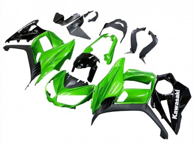 Custom 2010-2016 Kawasaki Z1000SX Motorcycle Fairings - Glossy Black Matte Black Green UK