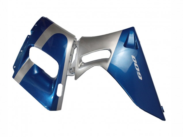 1993-2007 Kawasaki ZZR400 Motorcycle Fairings - Blue Silver Black UK