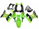 1998-2003 Kawasaki ZZR600 Motorcycle Fairings - Green Glossy Black Blue Monster Elf Touch4 Bridgestone UK