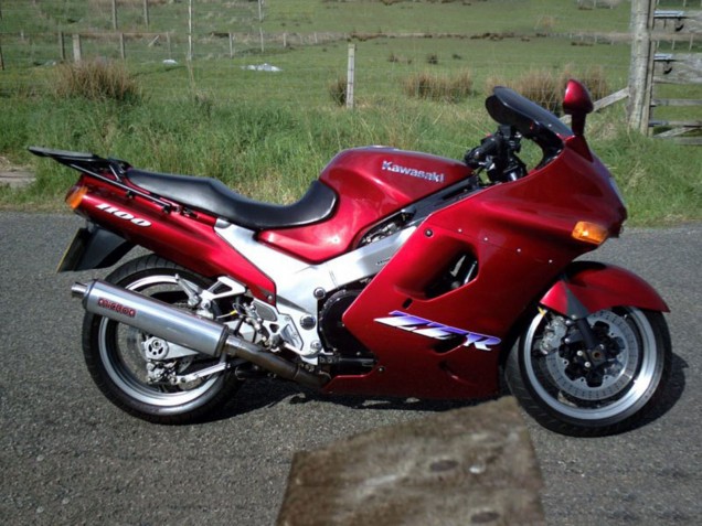 1993-2003 Kawasaki ZZR1100 Motorcycle Fairings - Dark Red UK