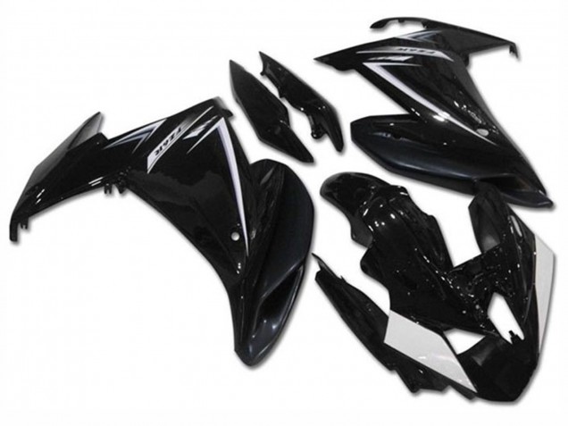 2009-2015 Yamaha FZ6R Motorcycle Fairings - Glossy Black White UK