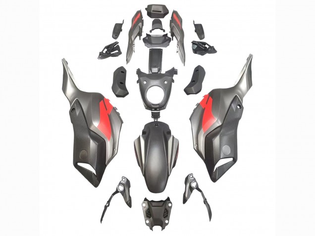 2012-2017 Yamaha MT07/FZ07 Motorcycle Fairings - Grey Red UK