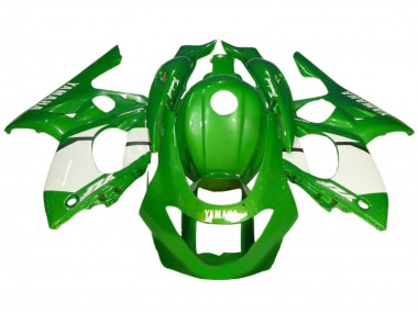 Custom 1996-2007 Yamaha YZF600R Thundercat Motorcycle Fairing - Green White UK