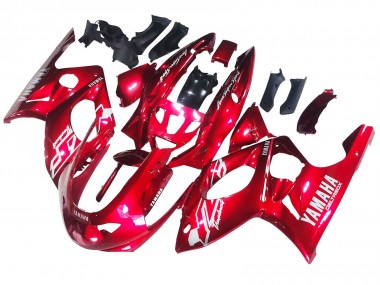 Custom 1996-2007 Yamaha YZF600R Thundercat Motorcycle Fairings - Red White Thunderace UK
