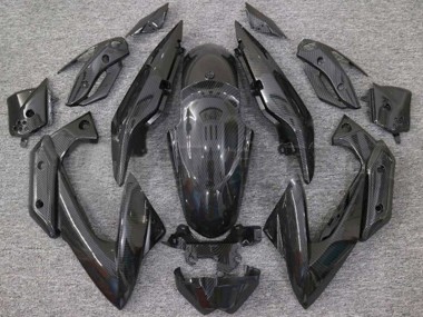 Custom 2009-2012 Yamaha XJ6 Motorcycle Fairings - Black Carbon Fiber UK