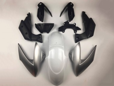 Custom 2009-2012 Yamaha XJ6 Motorcycle Fairings - White Silver UK