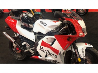 Custom 1991-1994 Yamaha TZR250 3XV Motorcycle Fairings - White Red Marlboro Castrol Dunlop UK