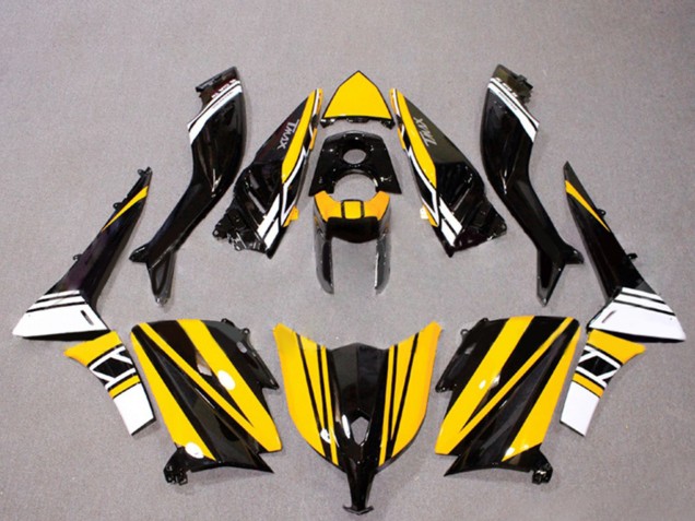 2012-2014 Yamaha TMAX530 Motorcycle Fairings - Glossy Black Yellow White UK
