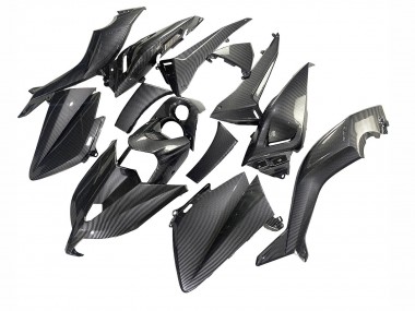 Custom 2012-2014 Yamaha TMAX530 Motorcycle Fairings - Black Carbon Fiber UK