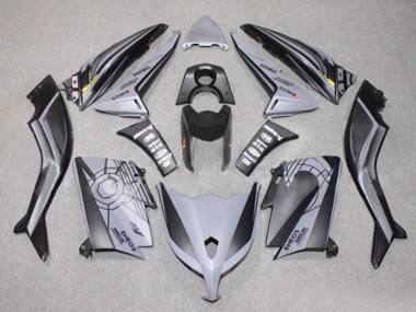 Custom 2012-2014 Yamaha TMAX530 Motorcycle Fairings - Matte Black Grey ENEOS Yamalube UK