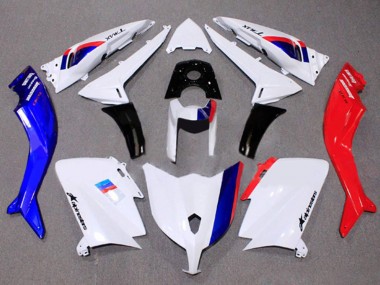 Custom 2012-2014 Yamaha TMAX530 Motorcycle Fairing - White Red Blue UK