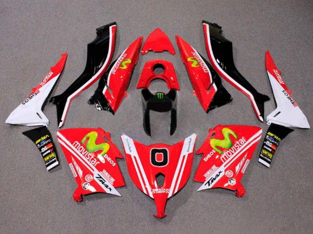 2012-2014 Yamaha TMAX530 Motorcycle Fairings - Red White ENEOS MoviStar Yamalube UK