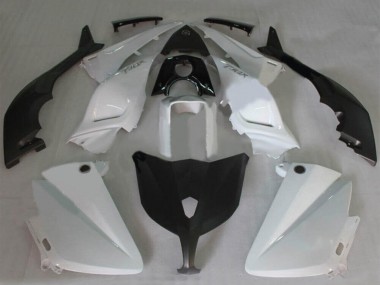Custom 2012-2014 Yamaha TMAX530 Motorcycle Fairings - White Glossy Black UK