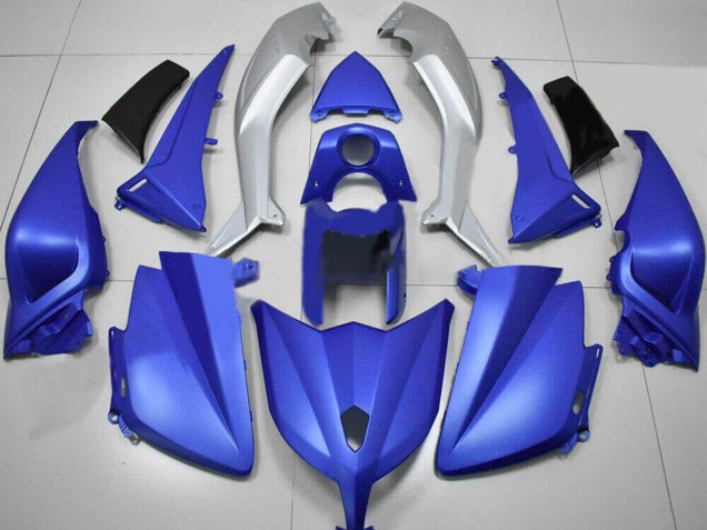 2012-2014 Yamaha TMAX530 Motorcycle Fairings - Matte Blue Silver UK