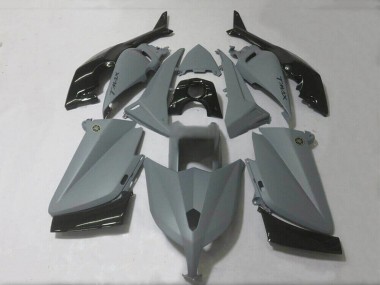 Custom 2012-2014 Yamaha TMAX530 Motorcycle Fairings - Matte Grey Glossy Black UK