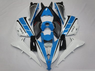 Custom 2012-2014 Yamaha TMAX530 Motorcycle Fairings - White Blue Black UK