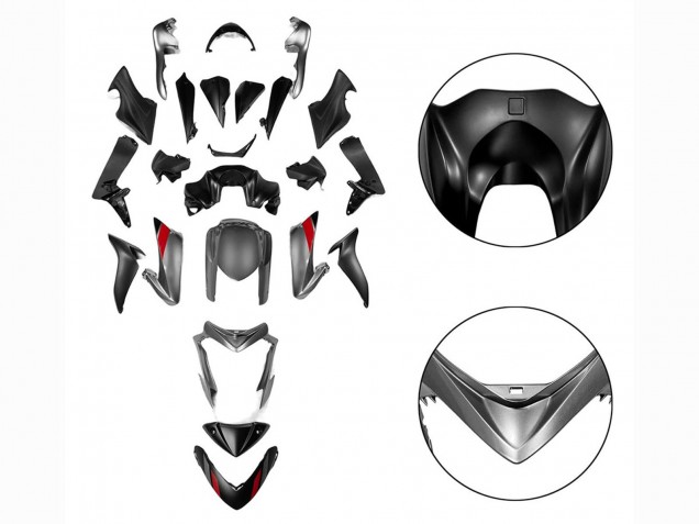 2015-2020 Suzuki GSX-S 1000 Motorcycle Fairings - Black Grey UK