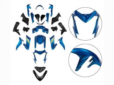 Custom 2015-2020 Suzuki GSX-S 1000 Motorcycle Fairings - Black Blue Yellow UK