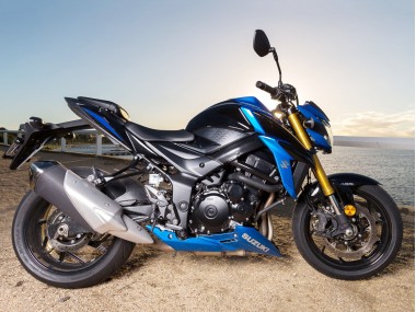 Custom 2017-2022 Suzuki GSX-S 750 Motorcycle Fairing Kits - Blue Black UK