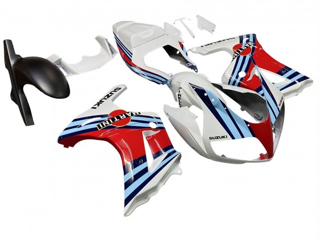 2003-2013 Suzuki SV650 Motorcycle Fairings - White Red Blue Martini UK
