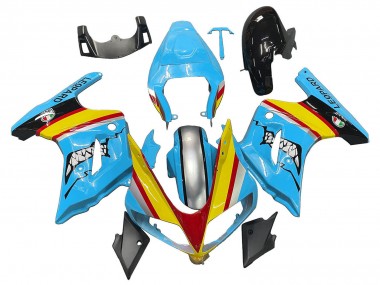 Custom 2003-2013 Suzuki SV650 Motorcycle Fairings - Blue Yellow Red Silver Shark UK