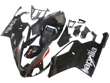 Custom 2003-2006 Aprilia RSV1000 Motorcycle Fairings - Glossy Black Grey Red UK