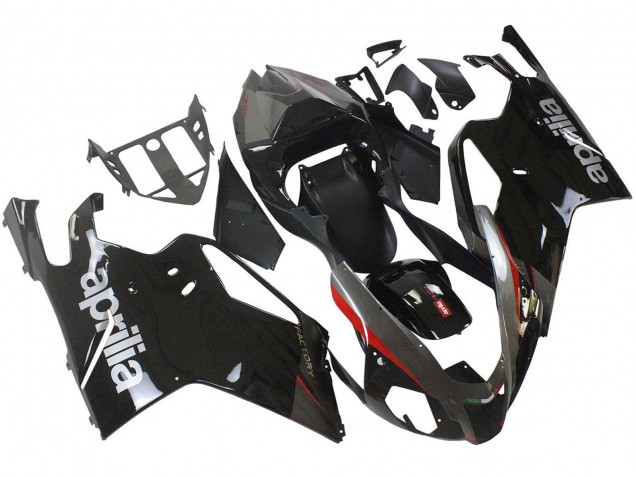 2003-2006 Aprilia RSV1000 Motorcycle Fairings - Glossy Black Grey Red UK