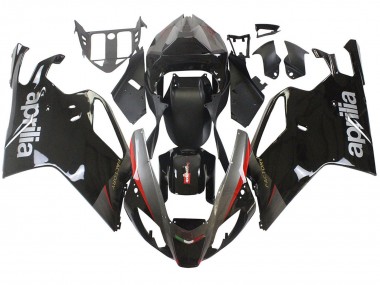 Custom 2003-2006 Aprilia RSV1000 Motorcycle Fairings - Glossy Black Grey Red UK