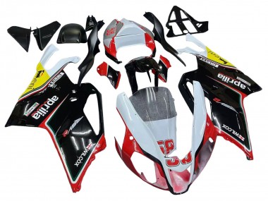 Custom 2003-2006 Aprilia RSV1000 Motorcycle Fairings - White Red Black Yellow 58 UK