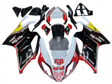 Custom 2003-2006 Aprilia RSV1000 Motorcycle Fairings - White Red Black Yellow 58 UK