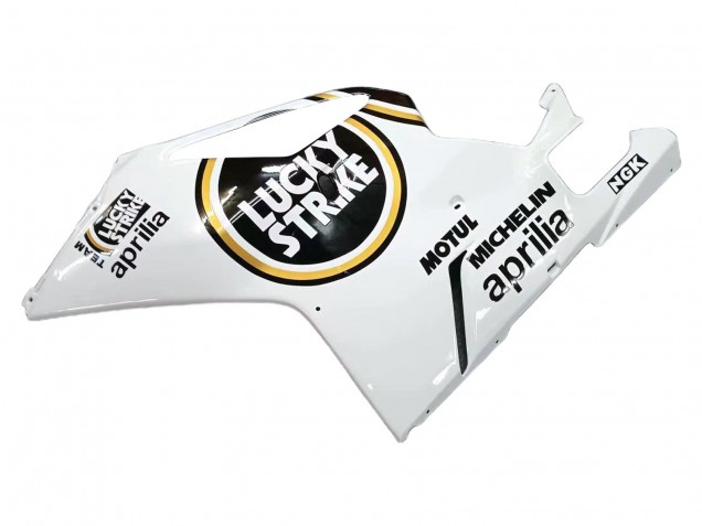 2003-2006 Aprilia RSV1000 Motorcycle Fairings - White Black Lucky Strike Motul Michelin UK