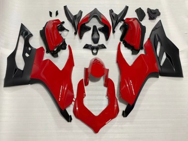 Custom 2020-2024 Ducati Panigale V2 Motorcycle Fairings - Red Matte Black UK