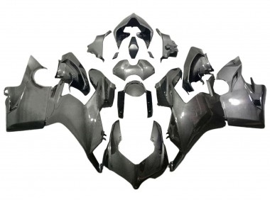 Custom 2018-2019 Ducati Panigale V4 V4S Motorcycle Fairings - Black Carbon Fiber Style UK