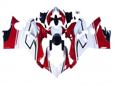 Custom 2018-2019 Ducati Panigale V4 V4S Motorcycle Fairings - White Red Green Glossy Black UK