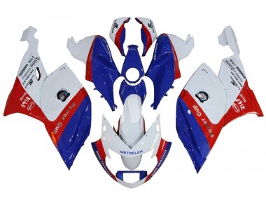 Custom 2005-2010 BMW K1200S Abs Fairings - White Red Blue UK