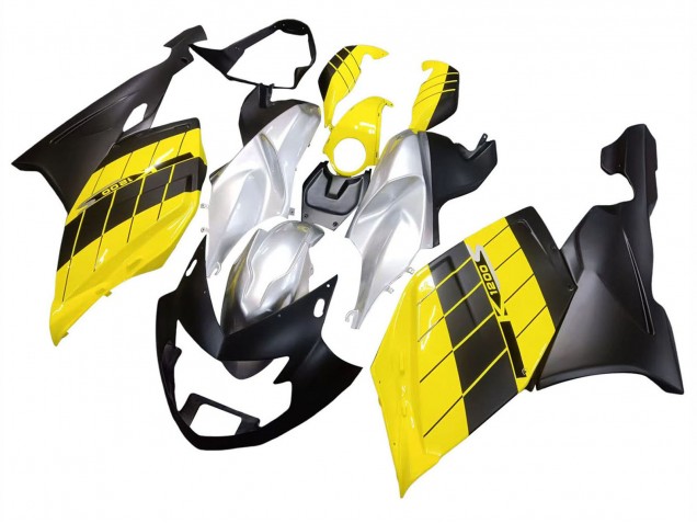 2005-2010 BMW K1200S Motorcycle Fairings - Yellow Silver Matte Black UK