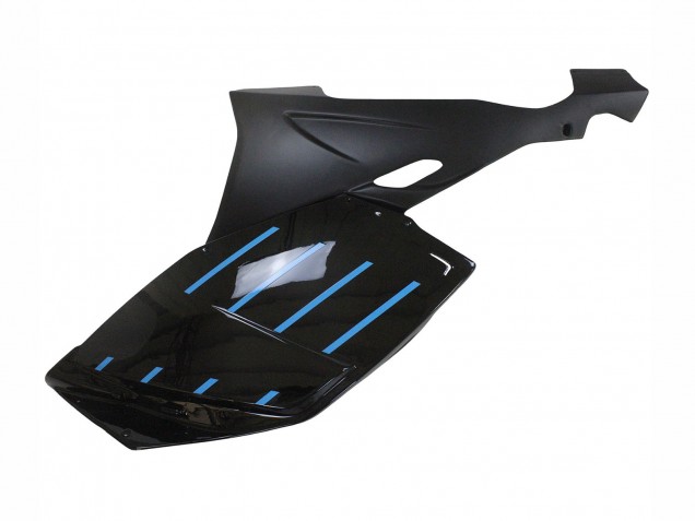 2005-2010 BMW K1200S Motorcycle Fairings - Glossy Black Matte Black Blue Lines UK