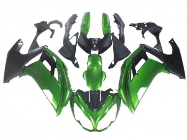 Custom 2005-2010 BMW K1200S Motorcycle Fairings - Green Matte Black UK