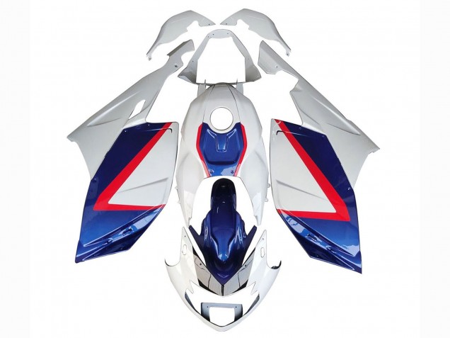 2005-2010 BMW K1200S Motorcycle Fairings - White Red Blue UK