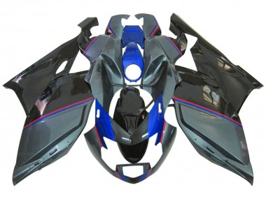 Custom 2005-2010 BMW K1200S Motorcycle Fairings - Glossy Black Grey Blue Red UK