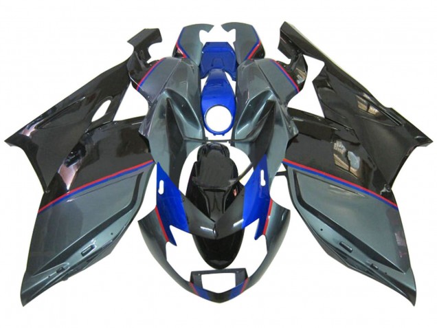2005-2010 BMW K1200S Motorcycle Fairings - Glossy Black Grey Blue Red UK