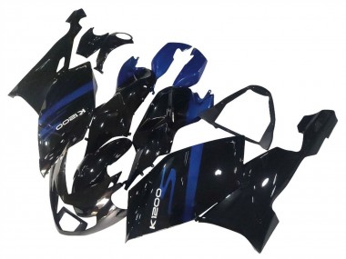 Custom 2005-2010 BMW K1200S Motorcycle Fairings - Blue Glossy Black UK