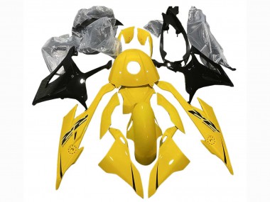 Custom 2023-2024 BMW S1000RR Motorcycle Fairings - Yellow Glossy Black UK