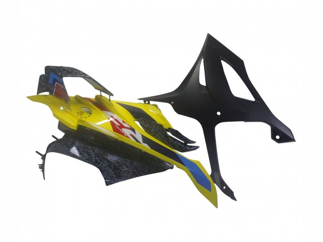 2023-2024 BMW S1000RR Motorcycle Fairings - Yellow Carbon Fiber UK