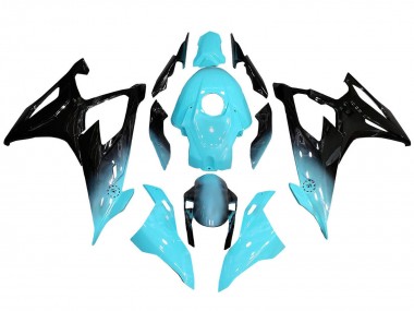 Custom 2019-2022 BMW S1000RR Motorcycle Fairings - Light Blue Black UK