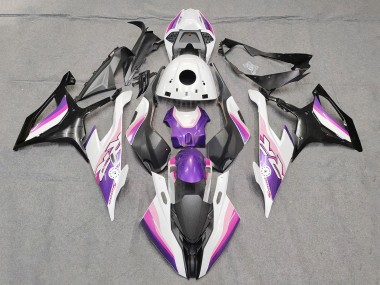 Custom 2019-2022 BMW S1000RR Motorcycle Fairings - Pink Purple White UK