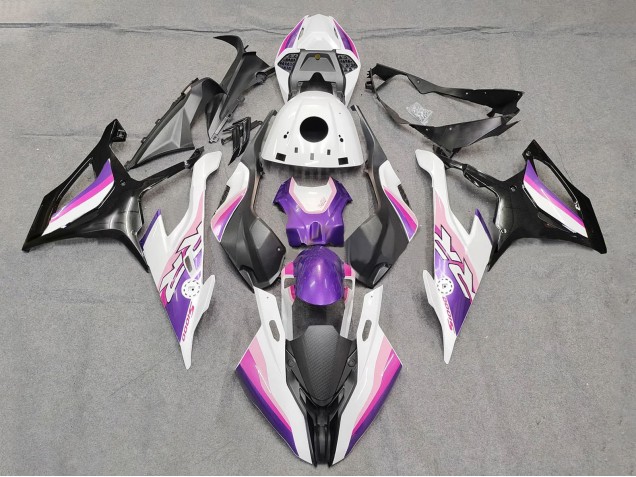 2019-2022 BMW S1000RR Motorcycle Fairings - Pink Purple White UK