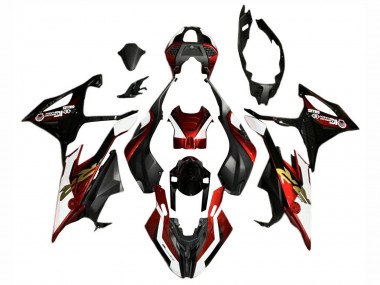 Custom 2019-2022 BMW S1000RR Motorcycle Fairings - Red White Black UK