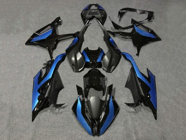 Custom 2019-2022 BMW S1000RR Motorcycle Fairings - Black Blue UK